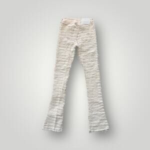 Guapi Jeans Mens sz 28 Distressed Flare Pants Ripped Shredded Designer